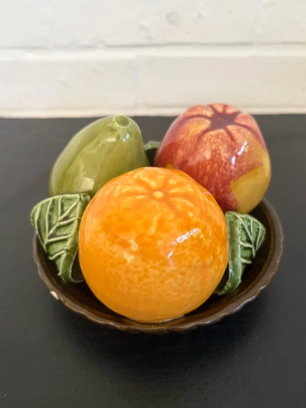 Pair of Vintage 1970s Jay Willfred for Andrea by Sadek‎ Ceramic Fruit Bowls